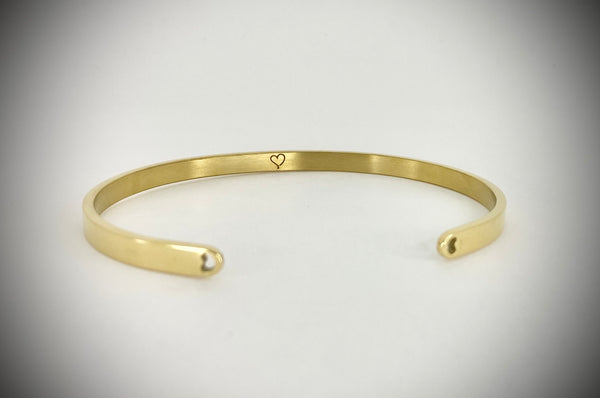 Faith Hope Love Mantra Bangle