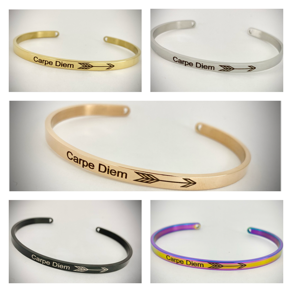 Carpe Diem Mantra Bangle