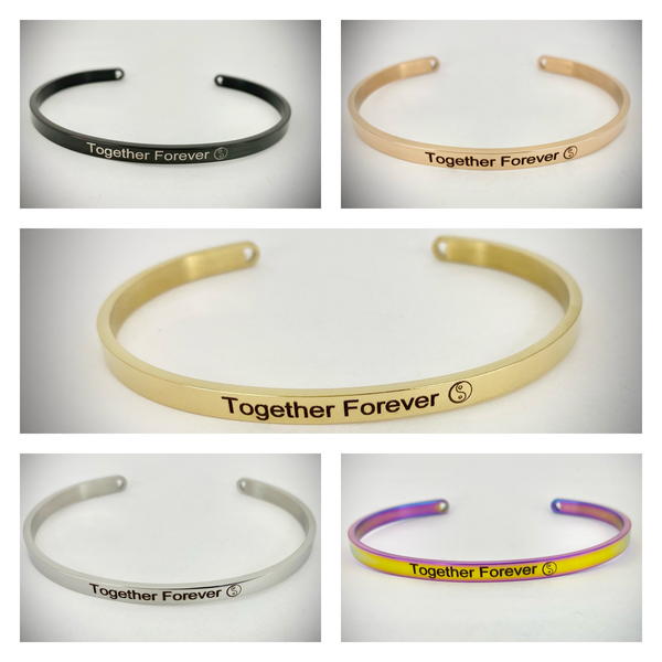Together Forever Mantra Bangle