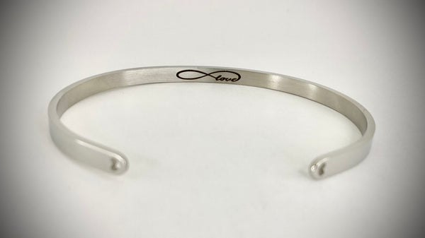 Peace Love Happiness Mantra Bangle