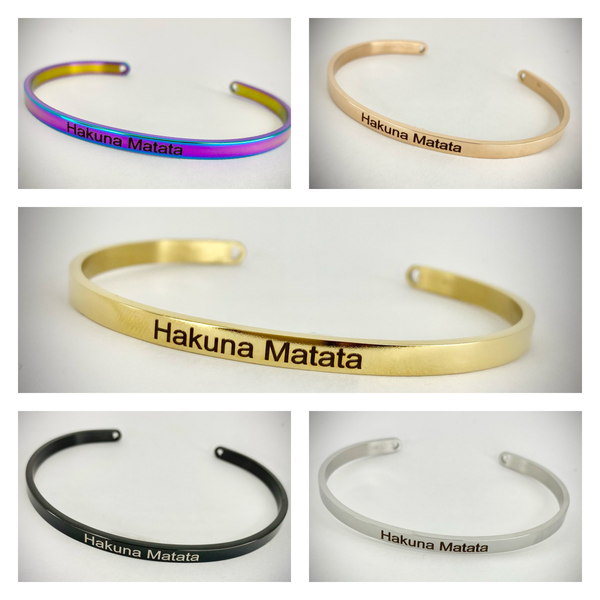 Hakuna Matata Mantra Bangle