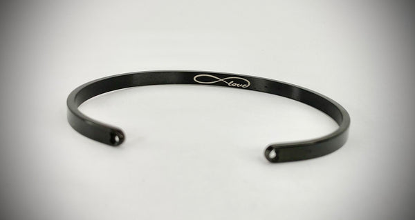 Peace Love Happiness Mantra Bangle
