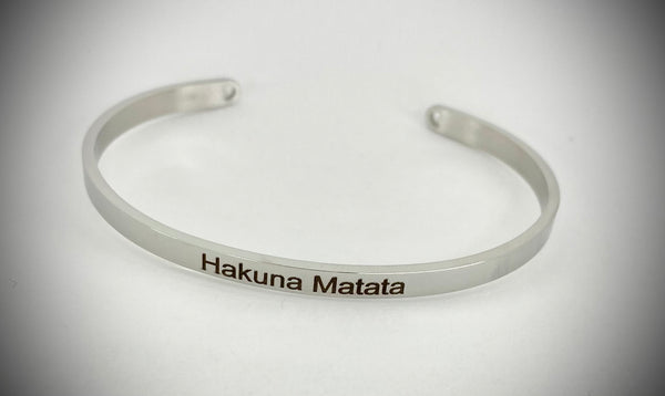 Hakuna Matata Mantra Bangle