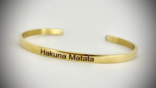 Hakuna Matata Mantra Bangle