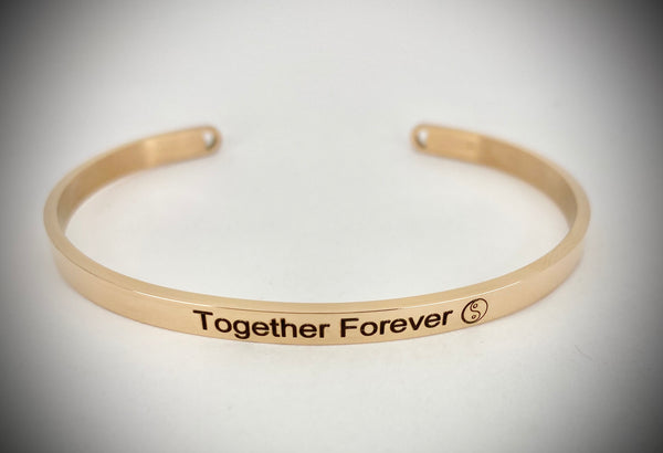 Together Forever Mantra Bangle