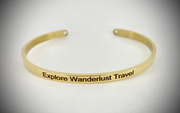 Explore Wanderlust Travel Mantra Bangle