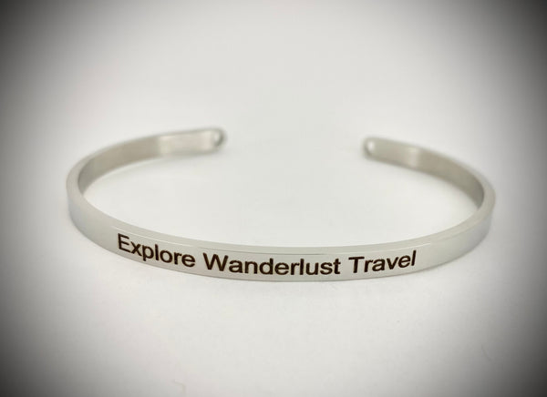 Explore Wanderlust Travel Mantra Bangle