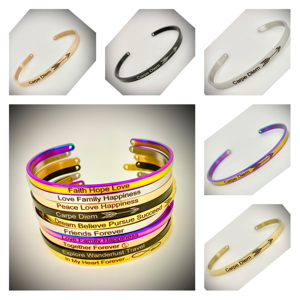 Carpe Diem Mantra Bangle