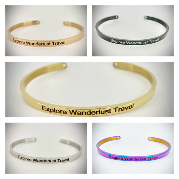 Explore Wanderlust Travel Mantra Bangle