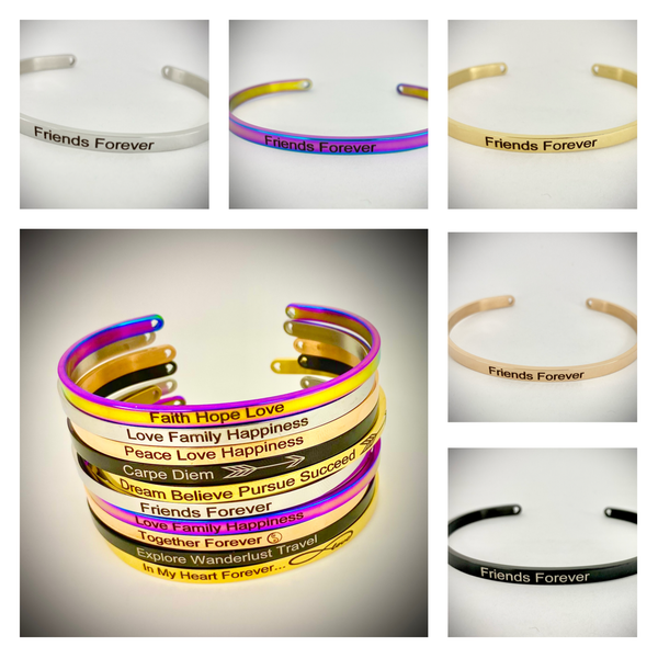 Friends Forever Mantra Bangle