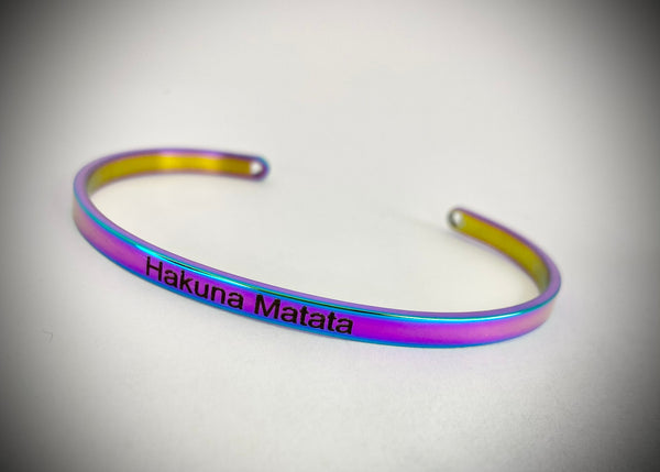 Hakuna Matata Mantra Bangle
