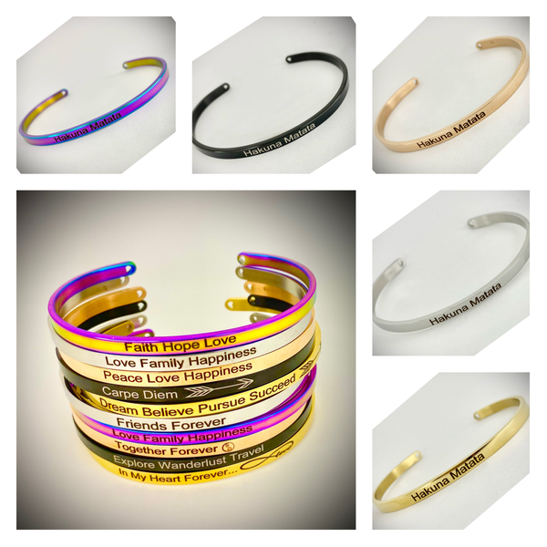 Hakuna Matata Mantra Bangle