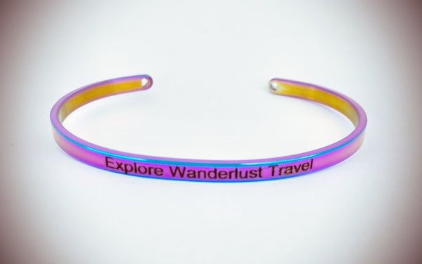 Explore Wanderlust Travel Mantra Bangle
