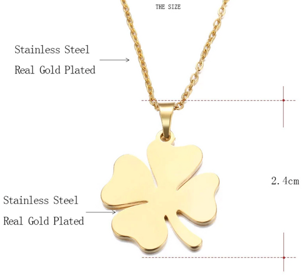 Big Four Leaf Clover Necklace
