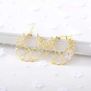 Patterned Flower Earrings