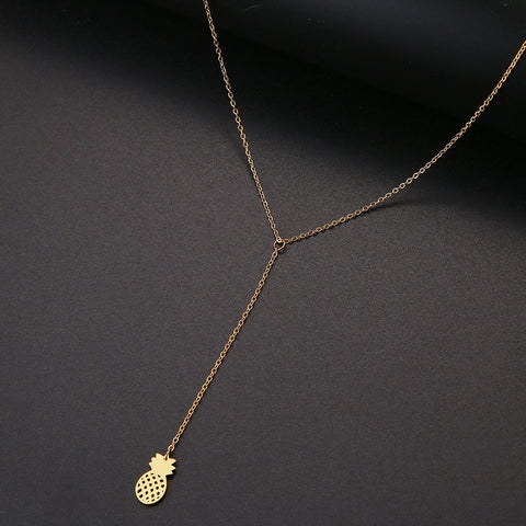 Hanging Pineapple Choker Necklace