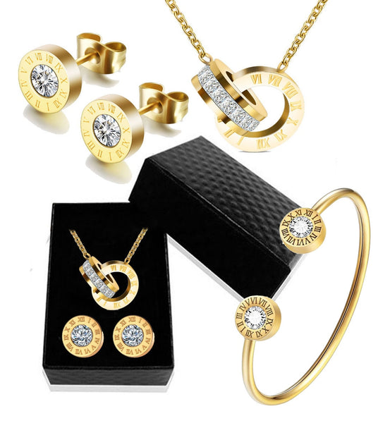 Commitment Necklace, Bracelet & Earrings Set