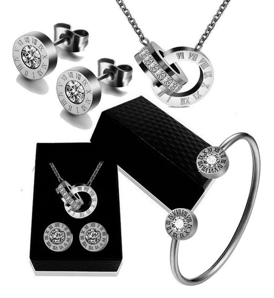 Commitment Necklace, Bracelet & Earrings Set