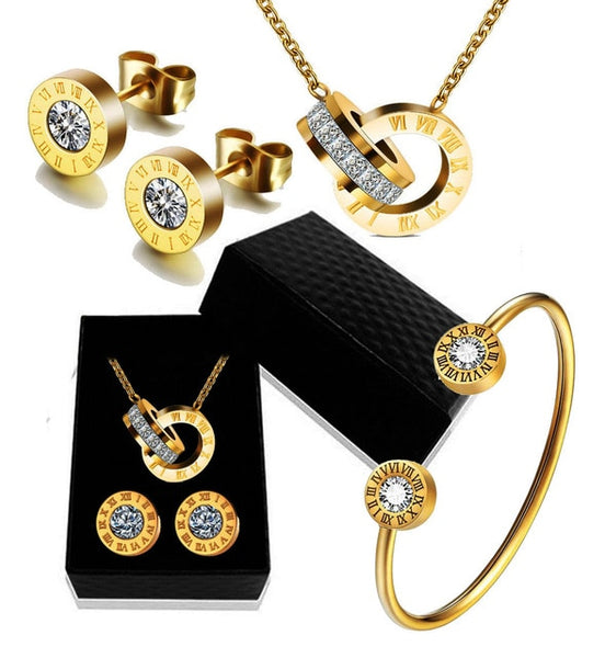 Commitment Necklace, Bracelet & Earrings Set