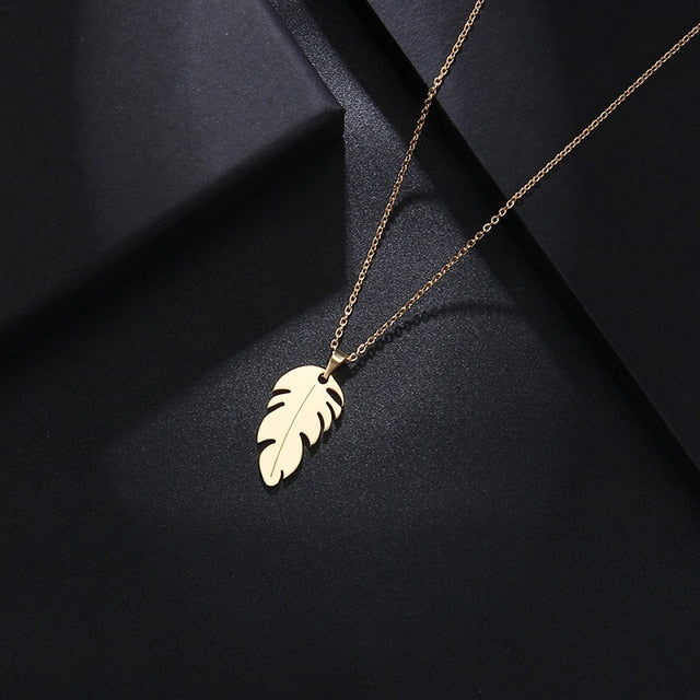 Simple Feather Necklace