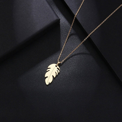 Simple Feather Necklace