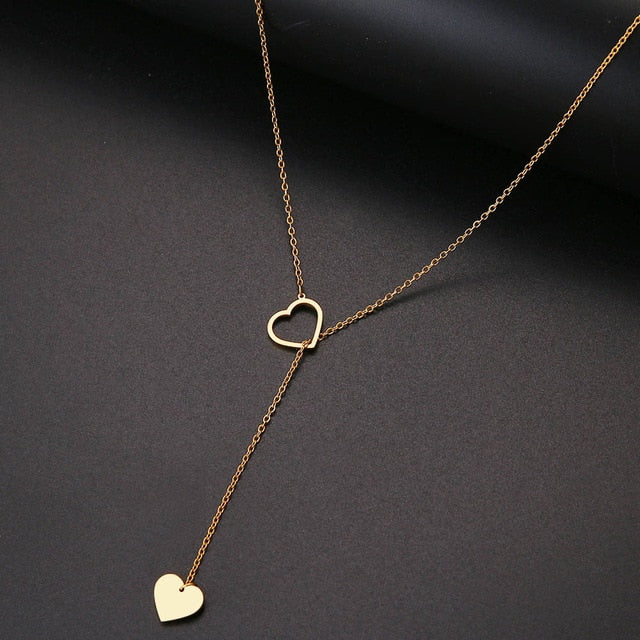 Adjustable Hearts Necklace
