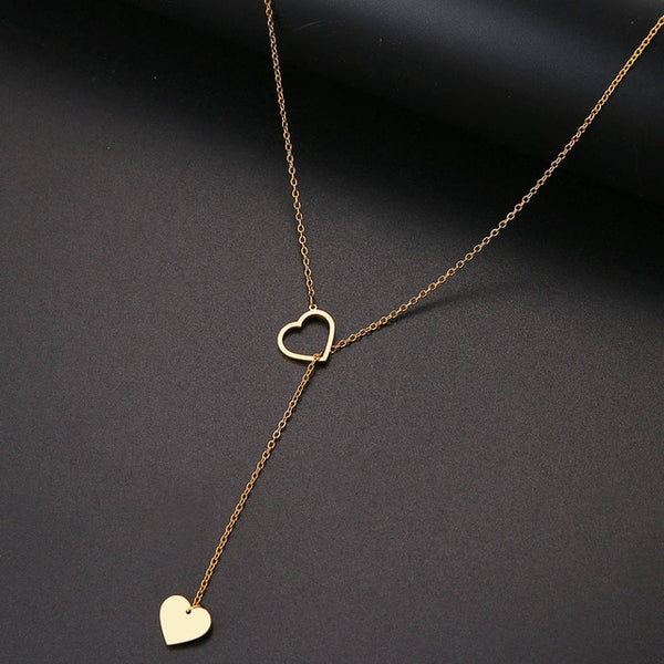Adjustable Hearts Necklace