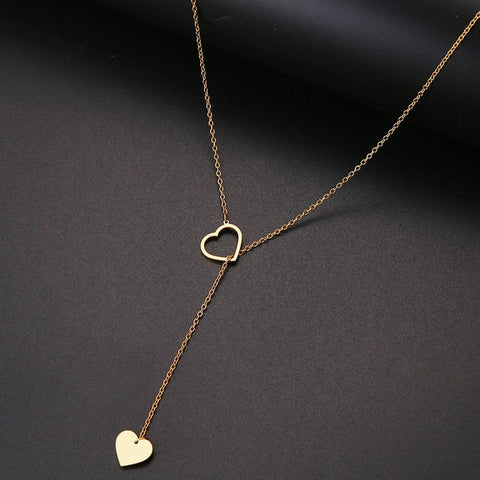 Adjustable Hearts Necklace