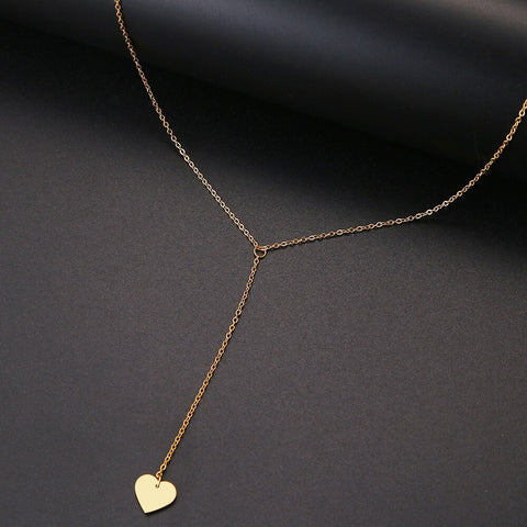 Hanging Heart Choker Necklace