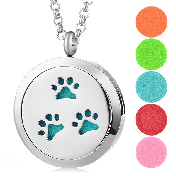 Aromatherapy Diffuser Round Locket Necklace
